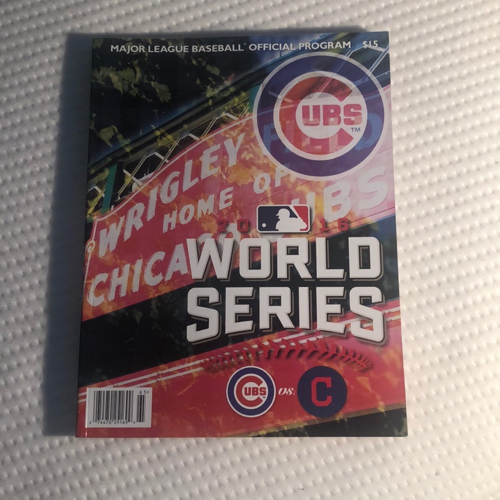 OFFICIAL CHICAGO CUBS 2016 WORLD SERIES PROGRAM